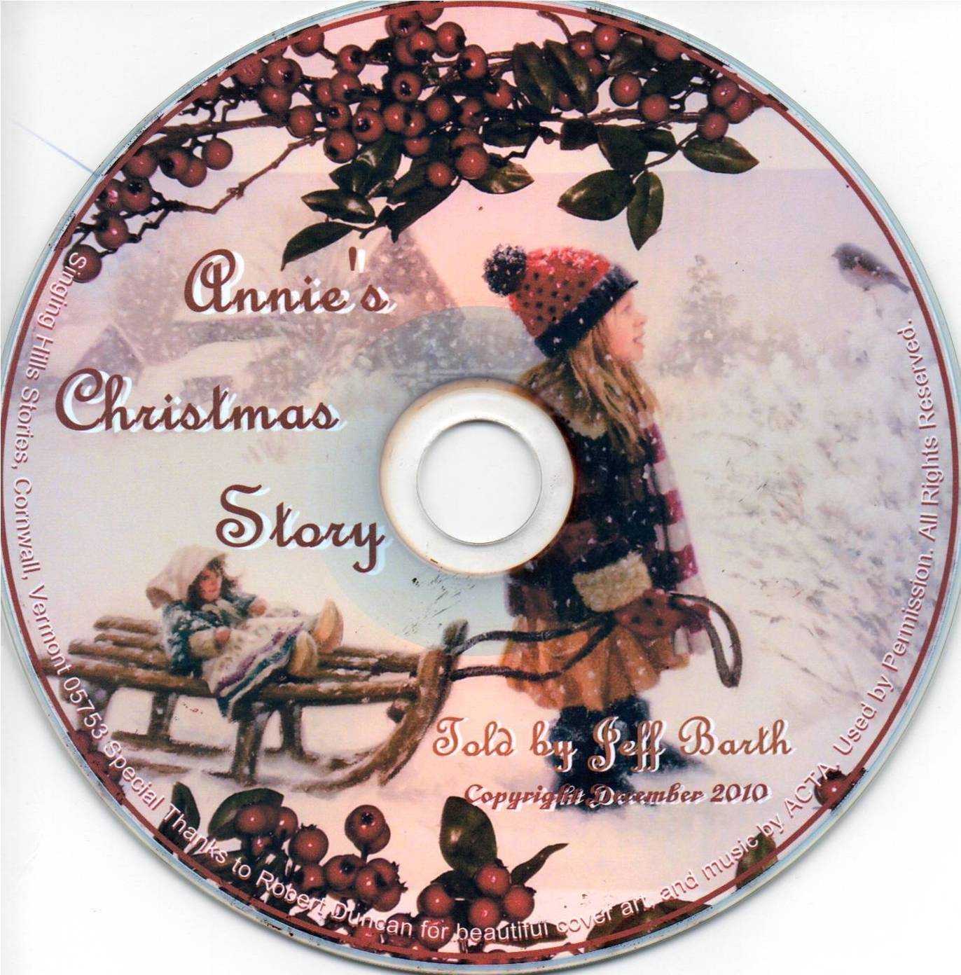 CD - Annie's Christmas Story